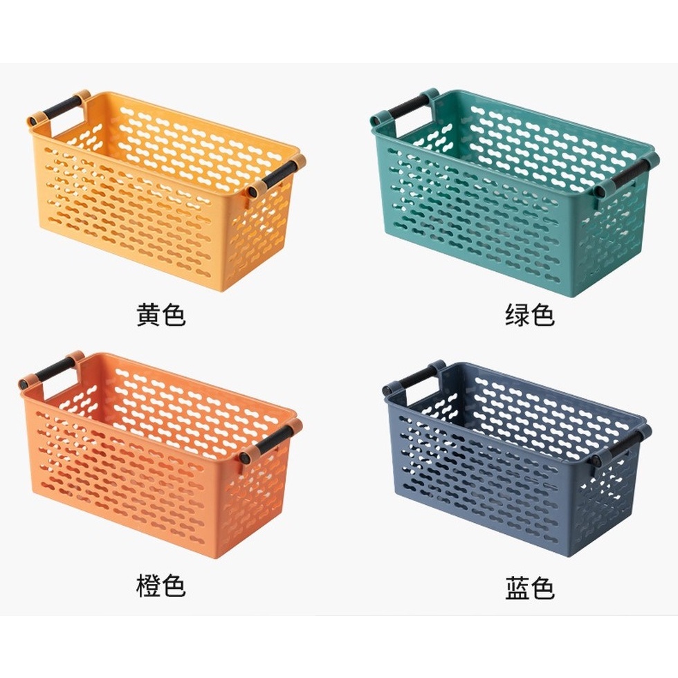Rổ nhựa để bàn hình chữ nhật lưu trữ đồ chơi đồ ăn nhẹ nhỏ gọn