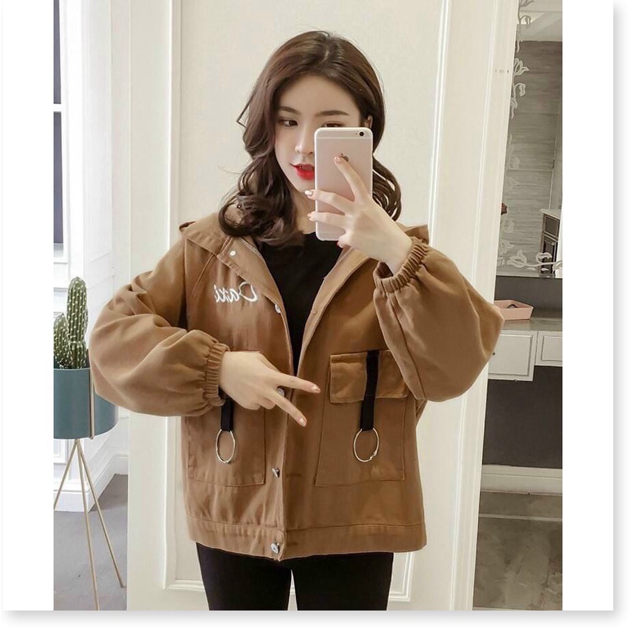 Áo khoác kaki nữ xịn xò siêu duyên dáng cho các bạn trẻ KME FASHION