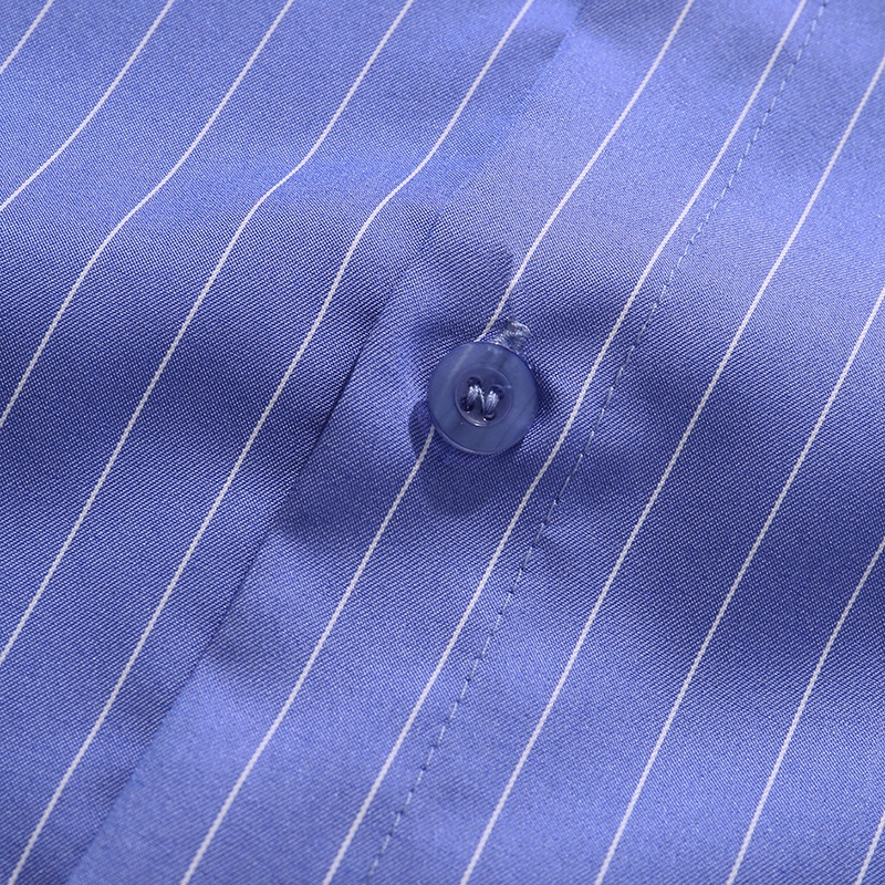 INCERUN Áo Sơ Mi Ngắn Tay Họa Tiết Kẻ Sọc Cài Nút Thời Trang Mùa Hè Cho Nam