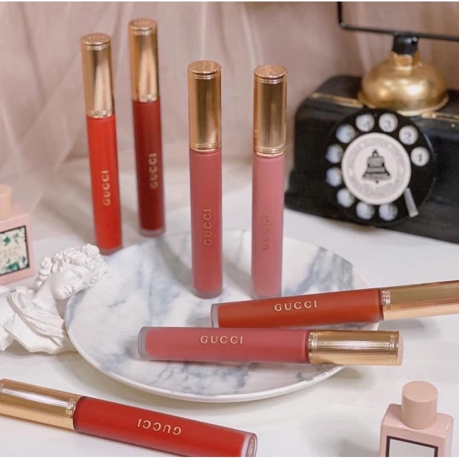 Son Kem Lì Gucci Rouge Liquid Matte Màu 203, Màu 208, Màu 505, Màu 25, Màu 311 Chính Hãng