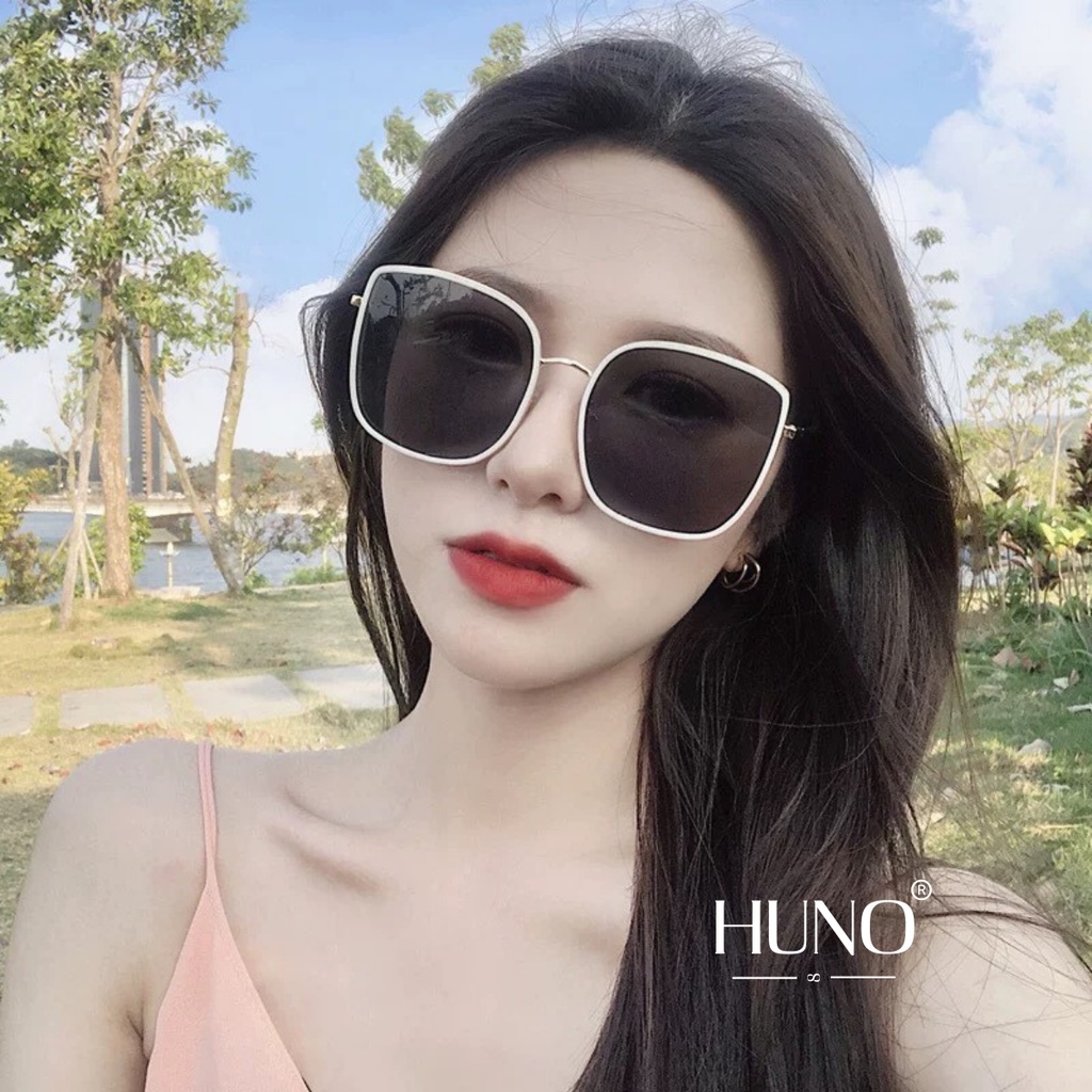 Kính râm nữ HUNO Kính mát thời trang trang nữ cao cấp được thiết kế đơn giản nhưng vô cùng tinh tế - KR08