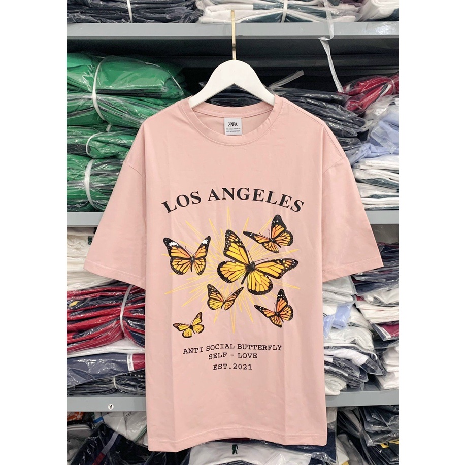 ÁO THUN ZARA VNXK HỌA TIẾ - COTTON 100% 4C FORM CHÂU ÂU