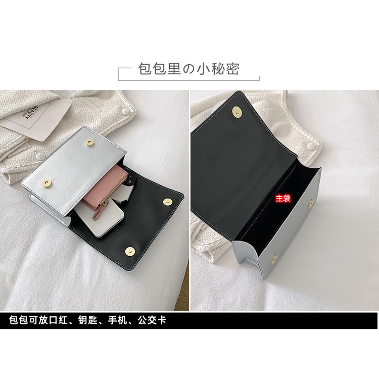 JASMIN NOIR Túi Đeo Chéo Họa Tiết Kẻ Sọc Phối Dây Xích Chần Bông Cho