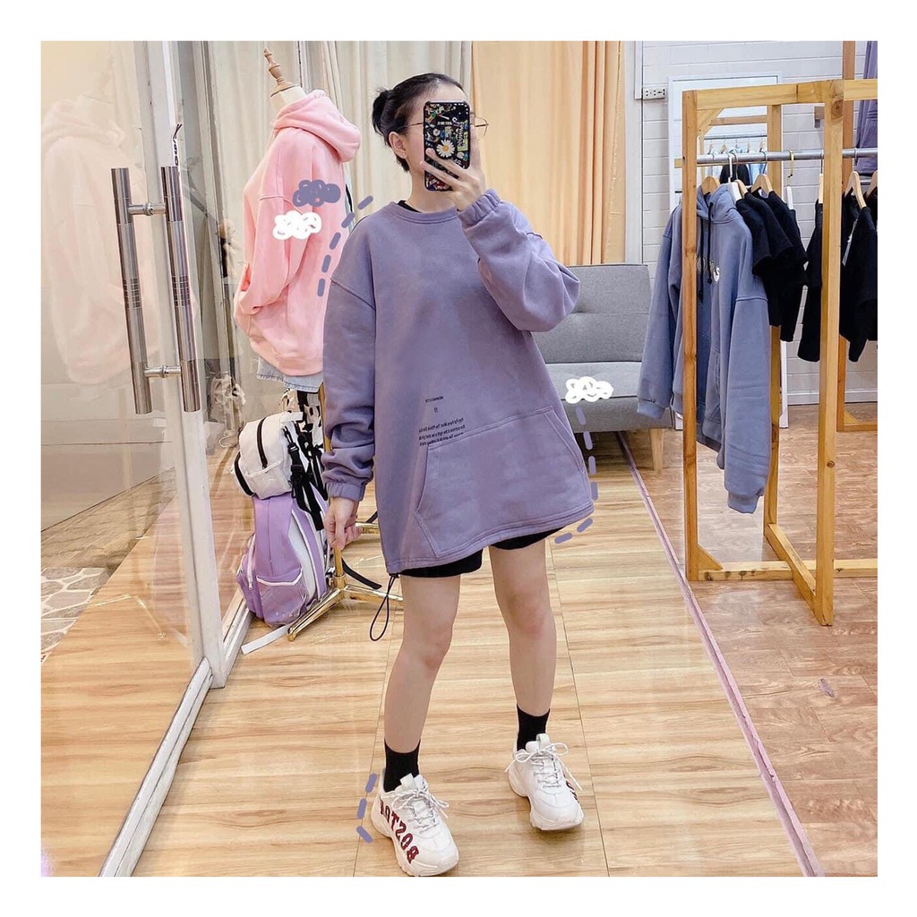 Áo khoác nỉ sweater ZAMAC chất vải dày, ấm form rộng tay bồng - ZA0010 | BigBuy360 - bigbuy360.vn