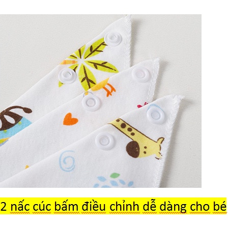 Combo 3 Yếm Tam Giác Vải Cotton Nhiều Họa Tiết Cho Bé