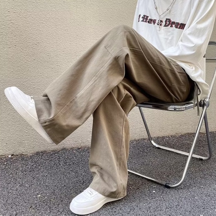 Quần ống rộng Phong Cách Hàn Quốc Thời Trang Cho Nam Và Nữ