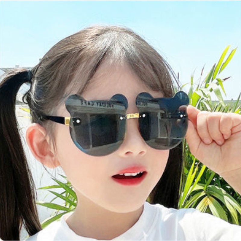 Kính Mát Gọng Tai Gấu Chống Tia UV Thời Trang Đáng Yêu Dành Cho Trẻ