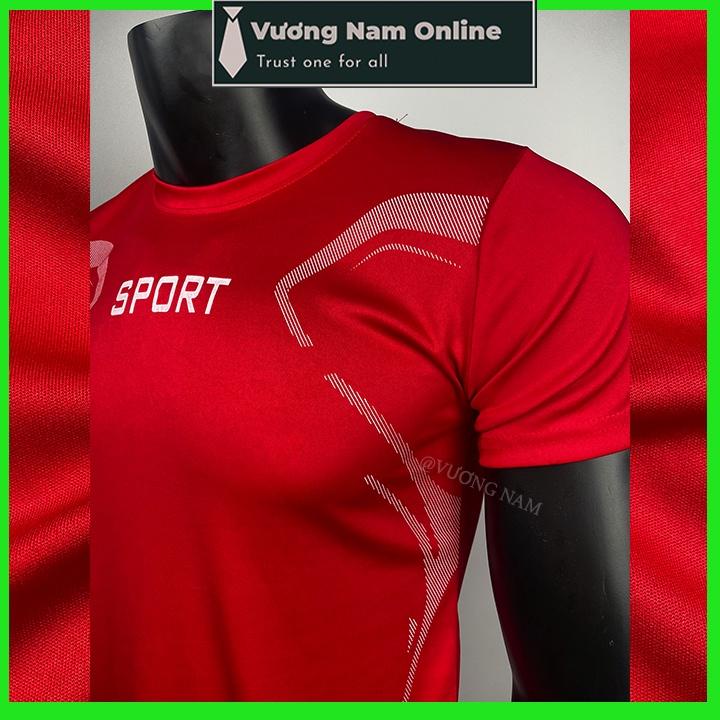 Áo thun lạnh nam SPORT cổ tròn đẹp ngắn tay thể thao cao cấp VN96C