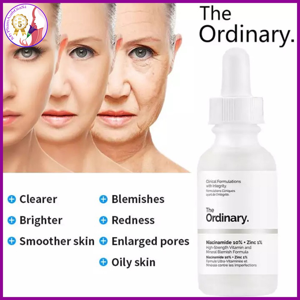 Tinh chất the ordinary ngăn ngừa giảm mụn thâm niaciaminde 10% + zinc 1% 30ml