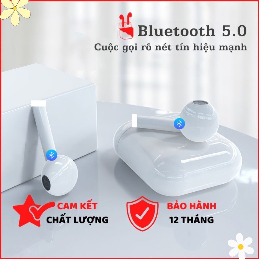 Tai Nghe Bluetooth J12 TWS 5.0 Có Micro Không Dây Nghe Gọi Cảm Ứng Chạm Âm Thanh Sống Động - J12_Trang