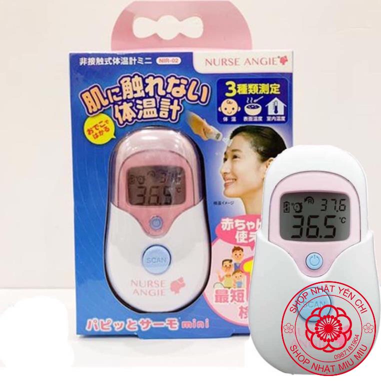 [Hàng_Nhật] Nhiệt kế đo trán hồng ngoại nurse nhật bản [Hàng_Au]