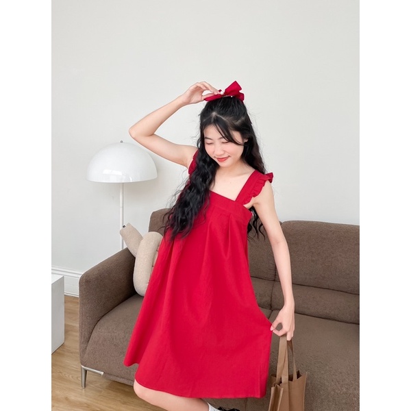 D21 - Đầm cánh tiên đỏ đô