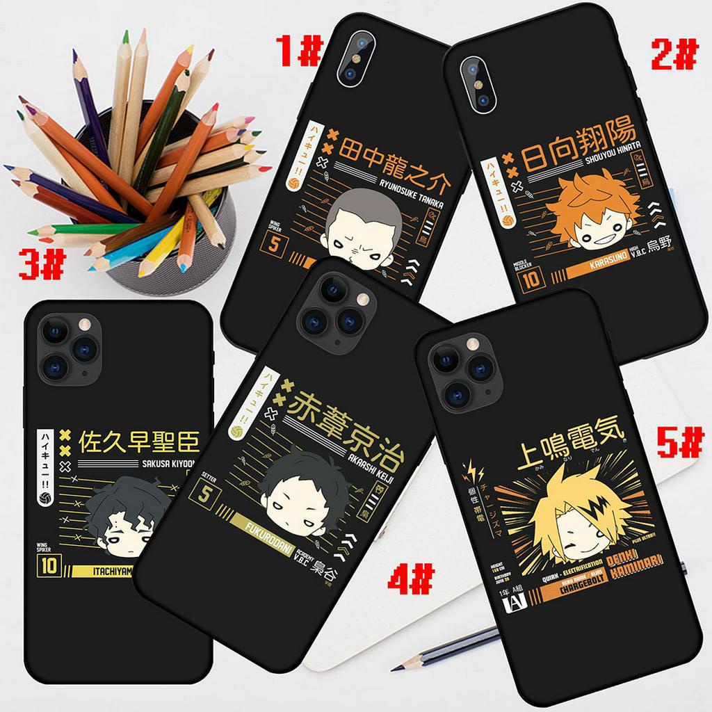 Ốp Điện Thoại Silicon Mềm Hình Haikyuu Karasuno High School 1010 Cho iPhone 5 5s SE X XR XS Max 6 6s 7 8 Plus