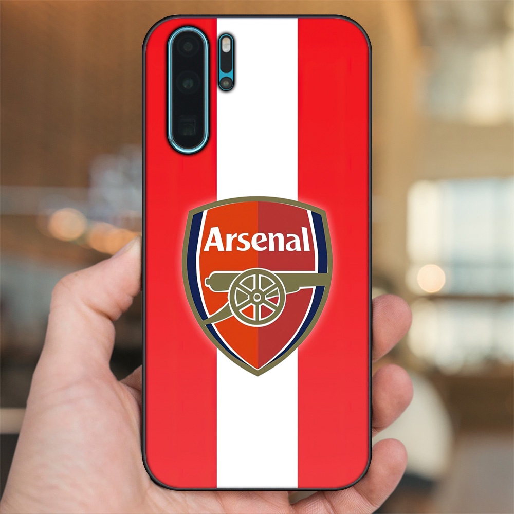 Ốp lưng Huawei P30 Pro viền đen in hình Arsenal FC