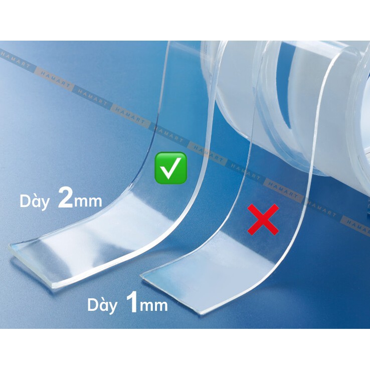 Băng dính 2 mặt, trong suốt loại 3m siêu dính, đa năng, tiện lợi