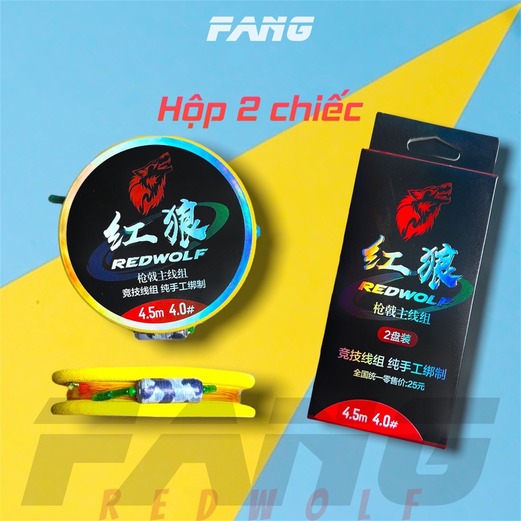 Trục Câu Đài Buộc Sẵn Redwolf Cao Cấp - Hộp 2 Chiếc - Fang
