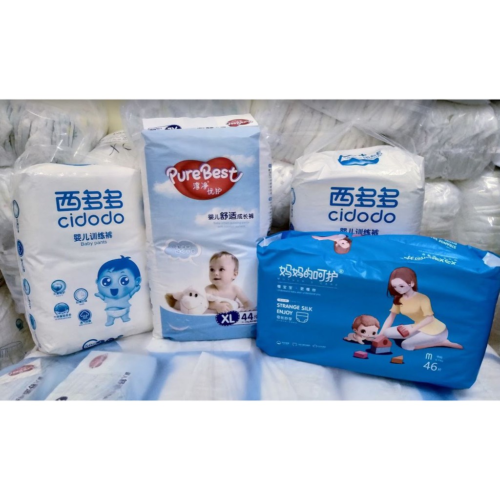 BỈM cidodo xuất nhật Bỉm Tã Quần/Dán M/100 L/100 Xl/100 Xxl/100 Xxxl/100 mua 200 bỉm tặng quà