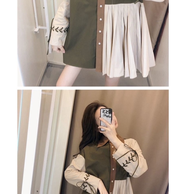 Áo sơ mi tay dài phong cách retro Hồng Kông thời trang mùa xuân 2022 cho nữ