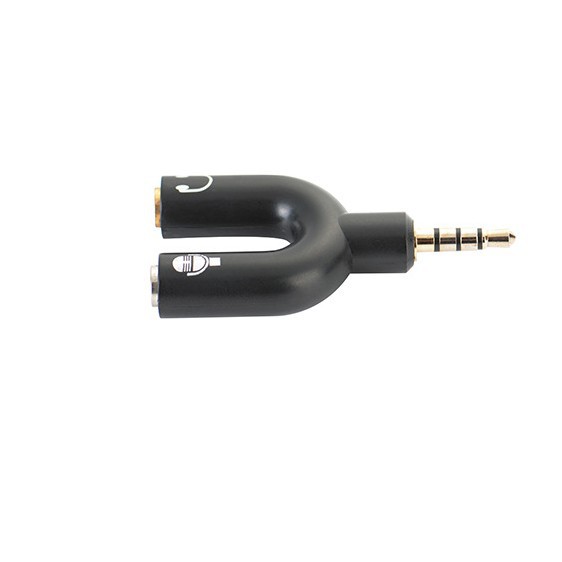 Cổng gộp Mic nghe ra 3.5mm hình chữ U