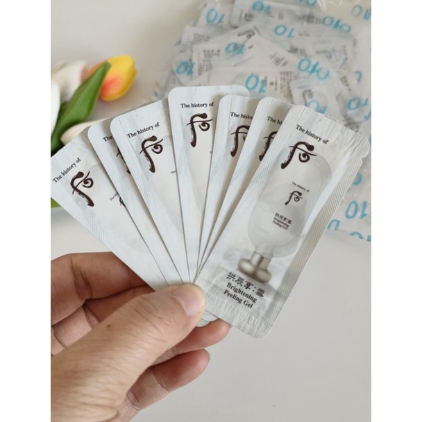 Combo 10 gói tẩy da chết whoo dạng kỳ làm sáng da. Brightening Gel