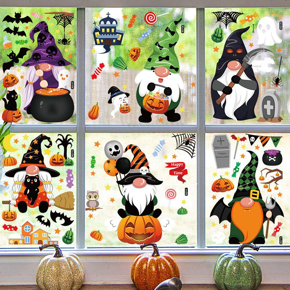FOREVER 1 SET Sticker Tĩnh Điện Dán Trang Trí Halloween