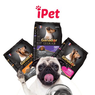 Thức Ăn Cho Chó Lớn Ganador Adult Hạt Khô Vị Gà, Cá Hồi Gói 400g - iPet Shop