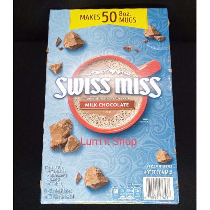 Hộp cacao sữa 50 gói Swiss Miss milk chocolate