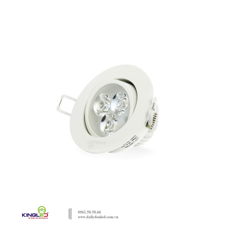 Đèn led âm trần rọi 3W – KingLED