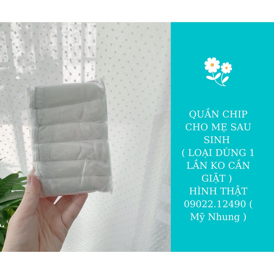 QUẦN  LÓT COTTON CHO MẸ SAU SINH - DÙNG 1 LẦN KHÔNG CẦN GIẶT( bìa màu đỏ) | BigBuy360 - bigbuy360.vn