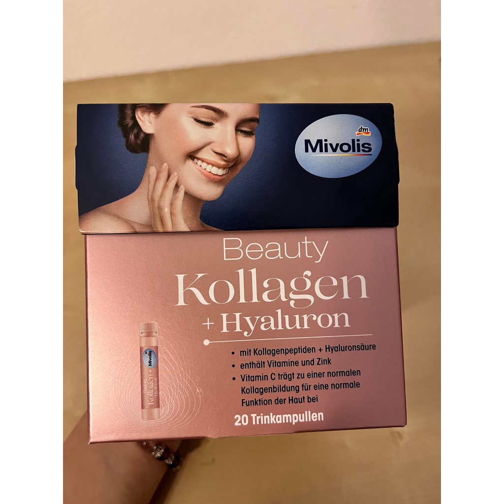 - NƯỚC UỐNG COLLAGEN VÀ HYALURON MIVOLIS – 500ML