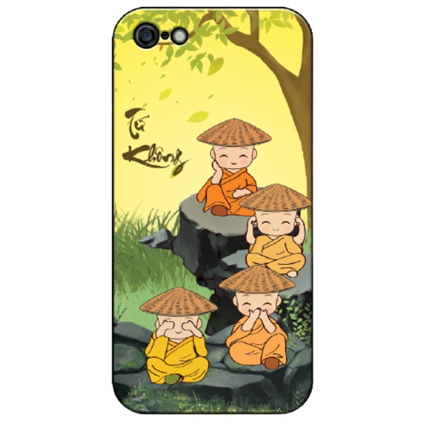 Ốp lưng iPhone X, XS Max, XR, 7, 8 Plus, 6 ,6S Plus in hình chú tiểu TỨ KHÔNG