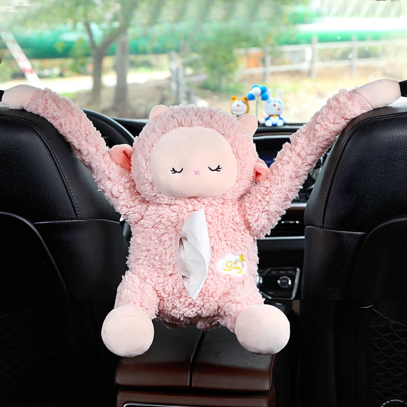 Hộp đựng khăn giấy thiết kế dễ thương sáng tạo trang trí xe ô tô