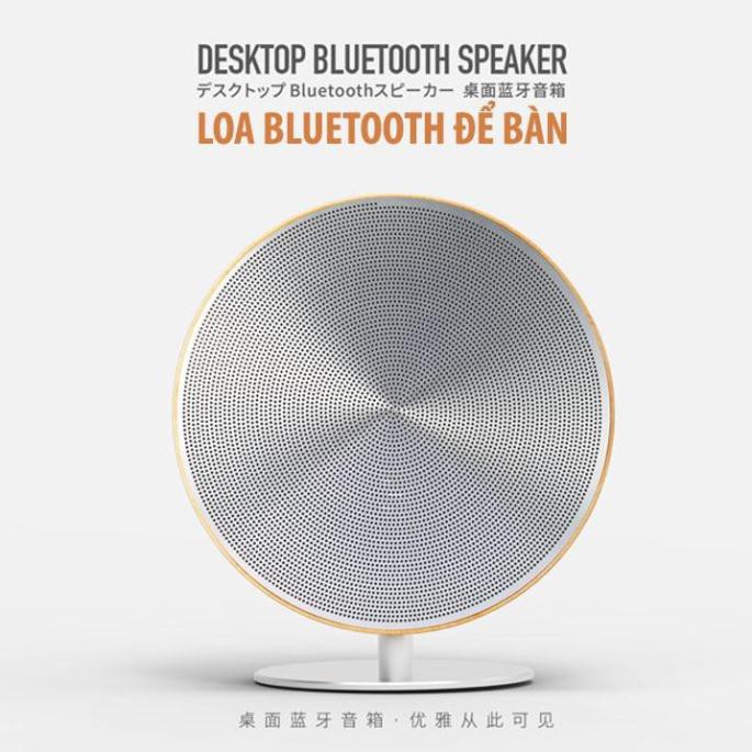 Loa bluetooth để bàn Remax RB-M23 ốp gỗ công suất 3W*2