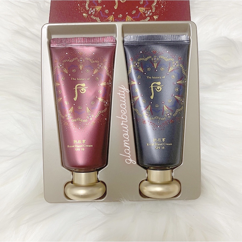 Set dưỡng da tay Whoo Royal Hand Cream SPF10 60ml.