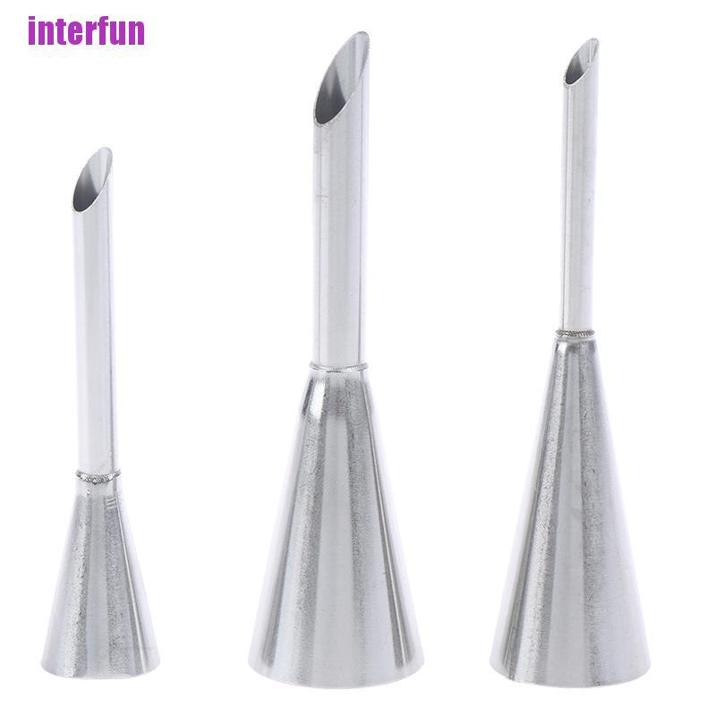 Bộ 3 Khuôn Làm Bánh Hình Bánh Bằng Thép Không Gỉ Tiện Lợi