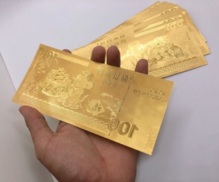 Combo 30 tờ tiền Plastic chuột vàng