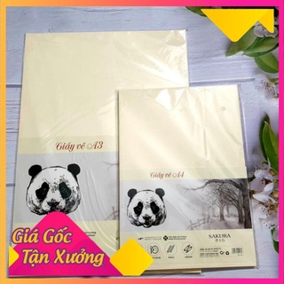 Tập 20 tờ giấy vẽ a3, a4 giấy sần sakura chính hãng - mộc xinh