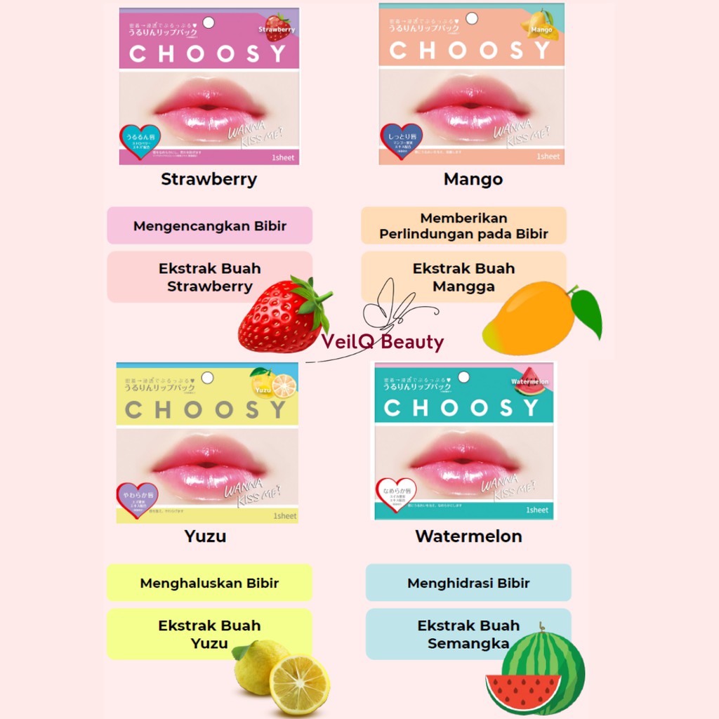 (hàng Mới Về) Mặt Nạ Dưỡng Môi Tinh Chất Trái Cây Tự Nhiên | BigBuy360 - bigbuy360.vn