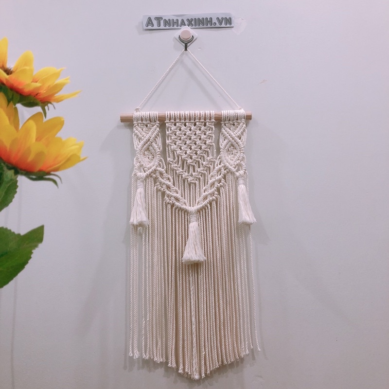 N10 mành treo tường tết macrame decor nội thất trang trí phòng cải tạo phòng treo trang trí