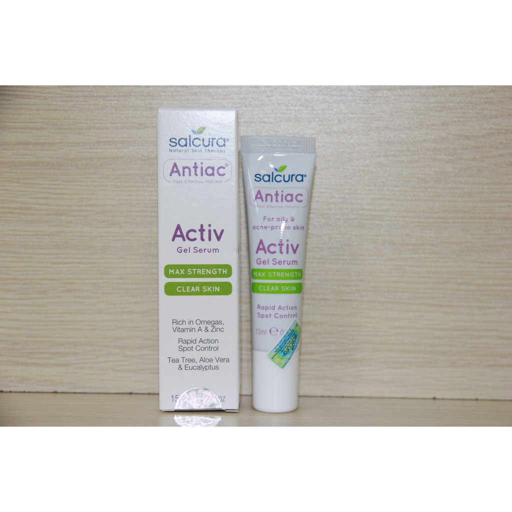 ANTIAC ACTIV GEL SERUM - Giải pháp giảm viêm da, trứng cá, mụn bọc sưng viêm. Hiệu quả giảm sưng tấy chỉ sau 4h.