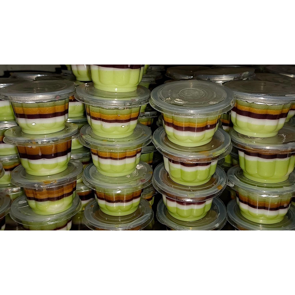 Hộp đựng rau câu Bông Mai  ly đựng rau câu, chè, bánh flan