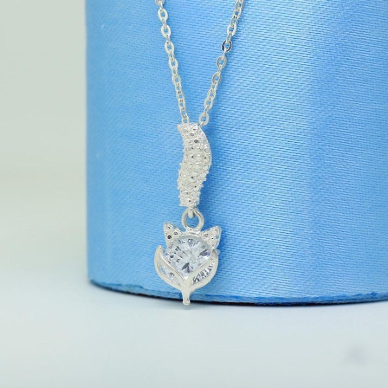 Dây Chuyền Bạc Ta S925 CaoBac Silver Mặt Hồ Ly Đuôi Dài Xinh Xắn Dành Cho Nữ