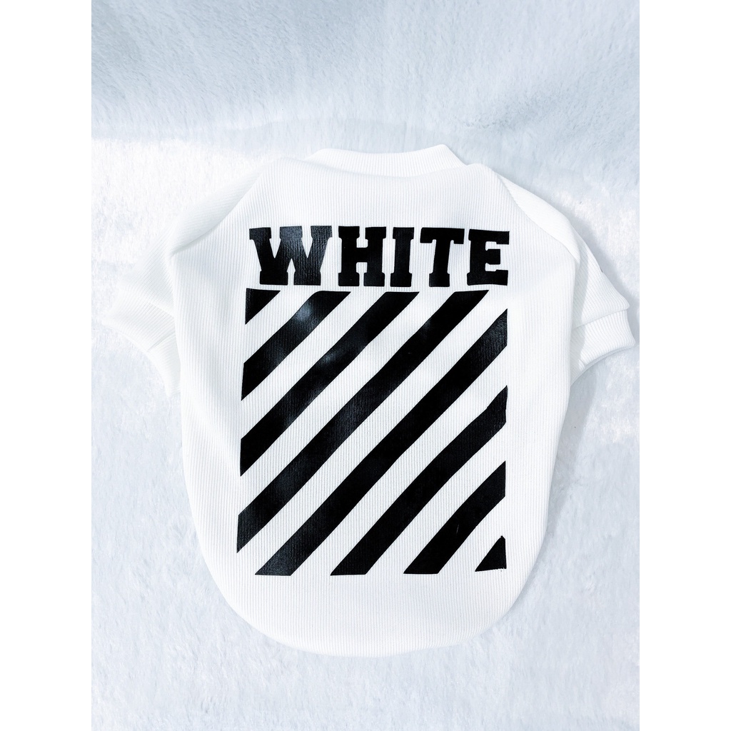 Áo ba lỗ cho chó mèo/ Áo ba lỗ Off - White cho thú cưng