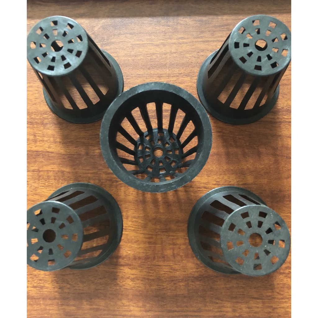 Bộ 150 rọ nhựa trồng rau thủy canh phi 65