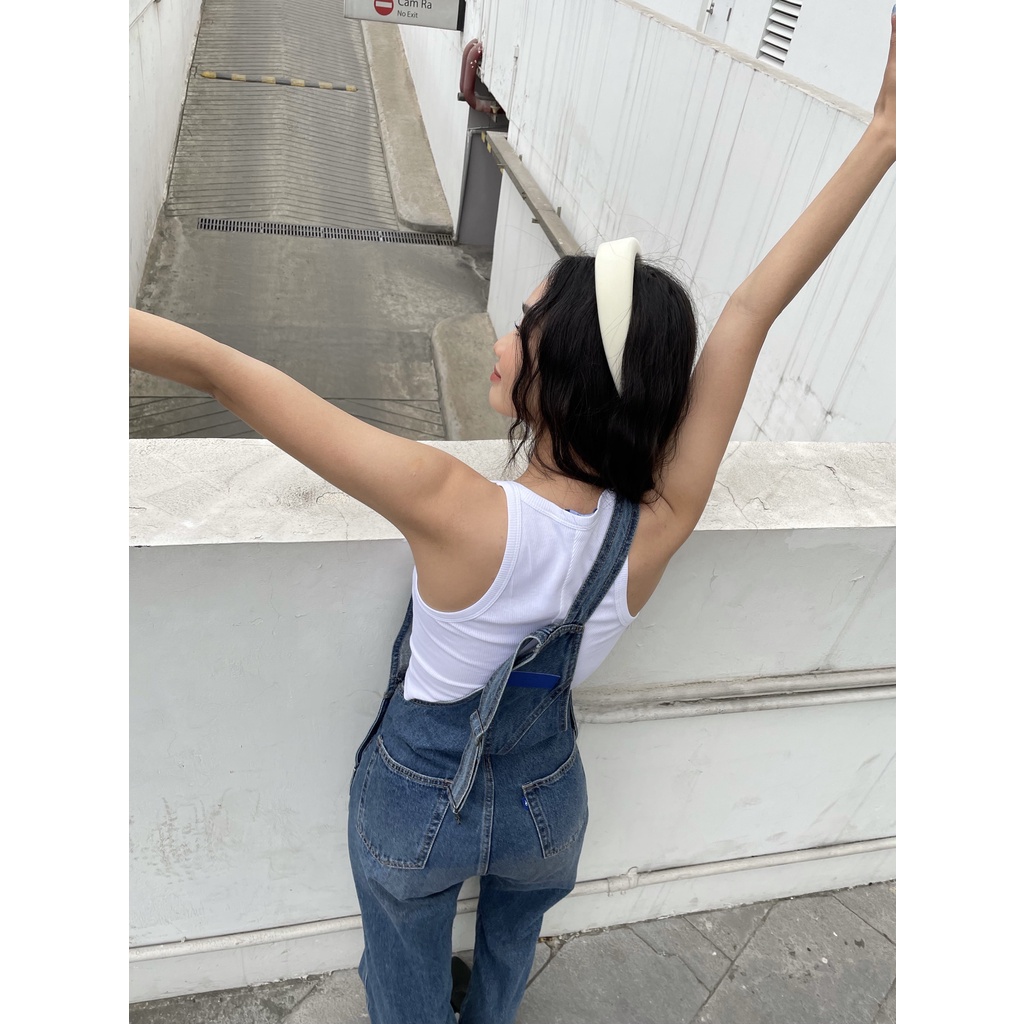 TheBlueTshirt - Áo Thun Không Tay Nữ Màu Trắng - Life Tank White