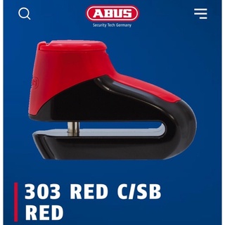 KHÓA ĐĨA XE MÁY ABUS 303 RED C/SB