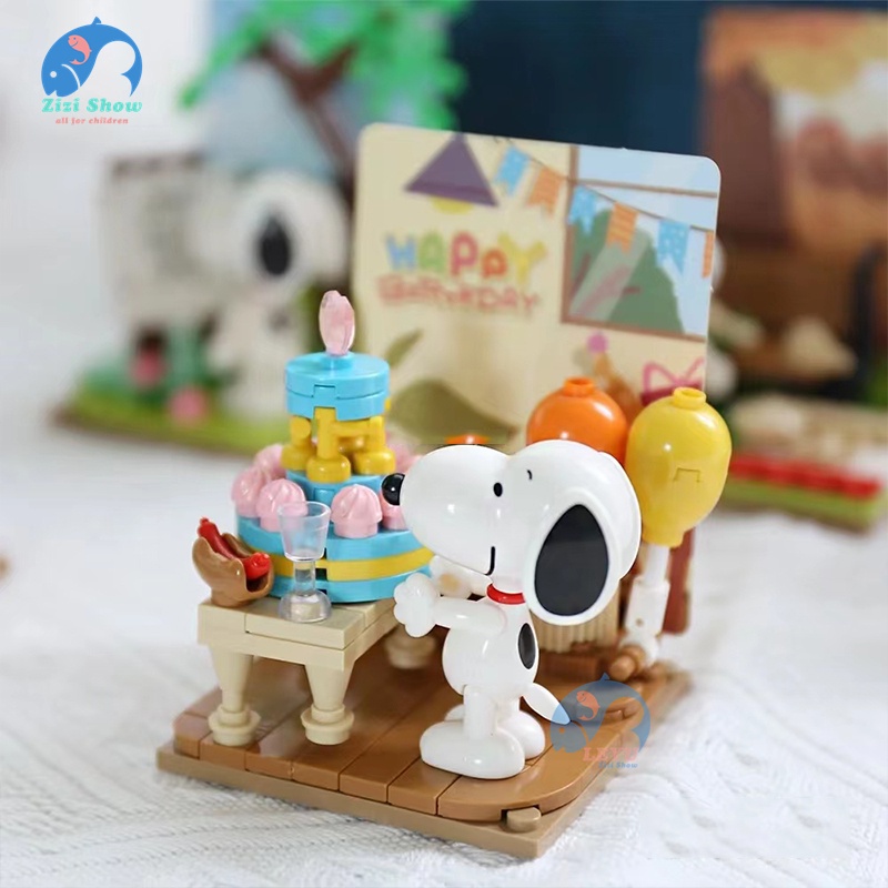 Mô Hình Đồ Chơi Hình Snoopy Đậu Phộng Sáng Tạo Để Bàn Trang Trí