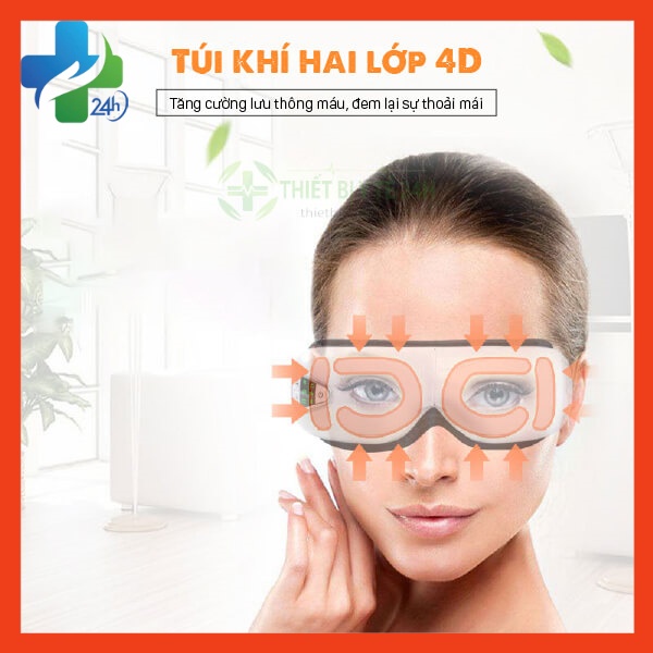 Máy Massage Mắt Cao Cấp, Dụng Cụ Mát Xa Thư Giãn Giảm Đau Nhức, Giảm Thâm Cuồng, Mỏi Mắt HY-M35