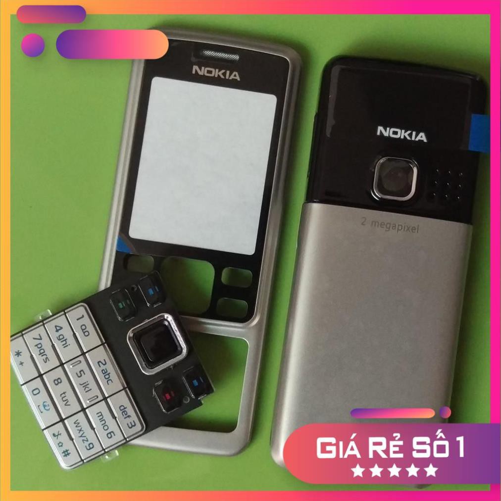 Sale giá rẻ Free ship  Vỏ + Sườn NOKIA 6300 + Tặng Bàn Phím Zin Kèm Theo_Vỏ Đầy Đủ Đồ Kèm Theo.Màu Vàng SILVER