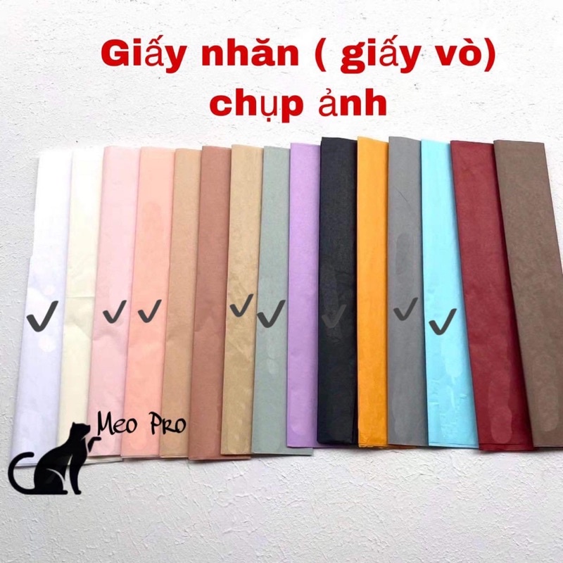 giấy nhăn- giấy vò chụp mẫu ảnh nail , sản phẩm